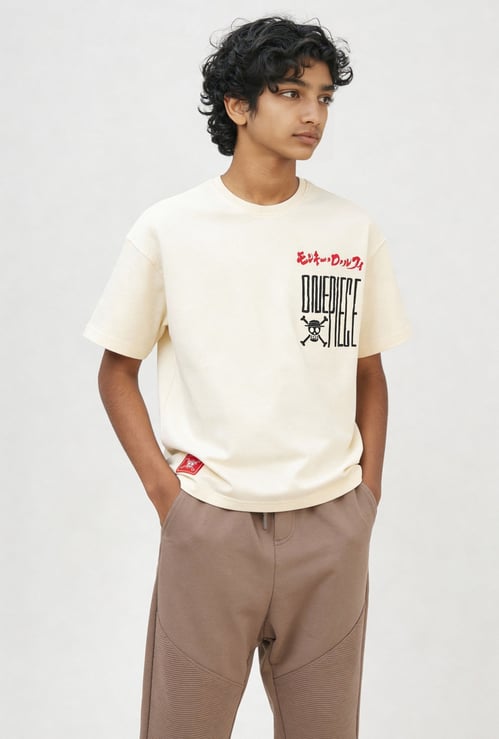 Boys One Piece Print Oversized T-shirt