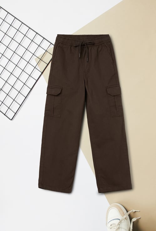 Boys Solid Twill Cargos