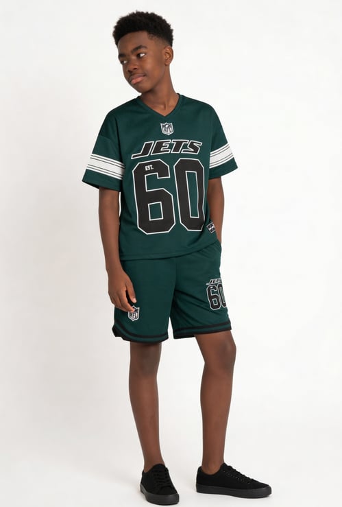 Boys Printed Shorts Set