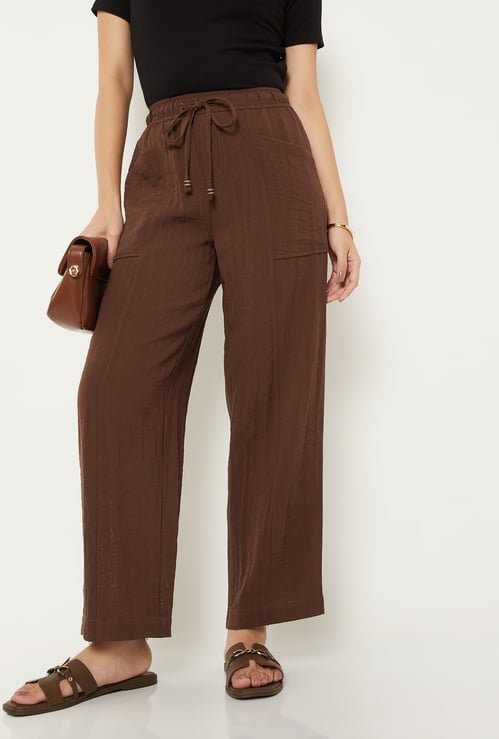 Women Solid Trousers