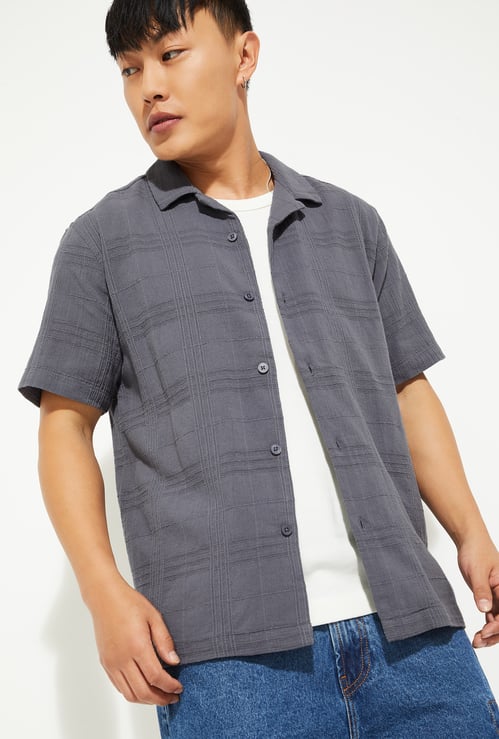 URB_N Men Checked Regular Fit Shirt