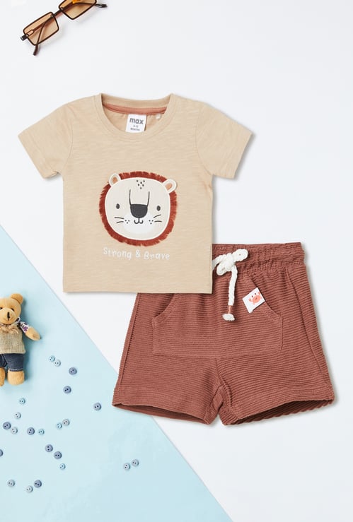 Boys Applique Shorts Set
