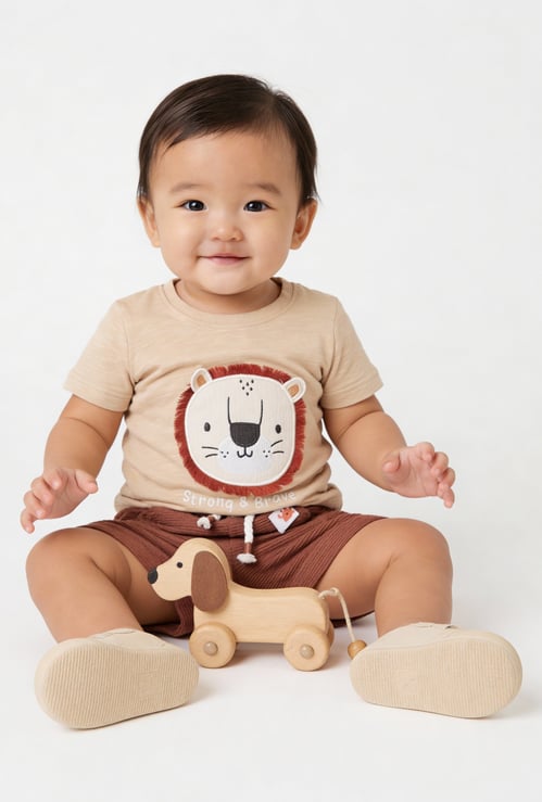 Boys Applique Shorts Set