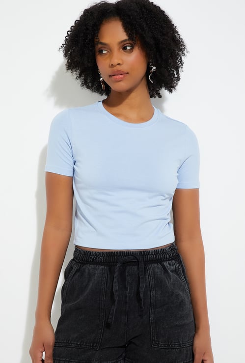 ALAYA F x URB_N Women Solid Crop Top