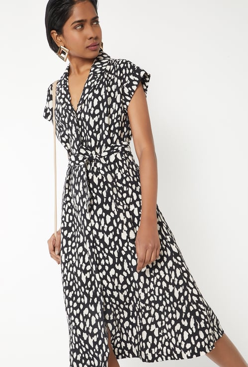 Women Printed Midi Dress