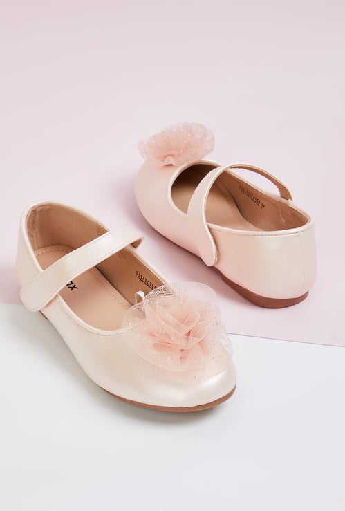 Girls Ballerina with Floral Applique