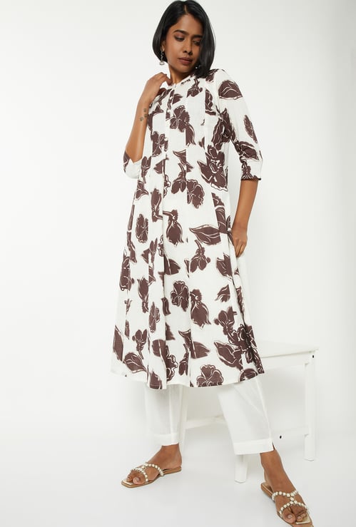 Women Printed A-line Kurta Set