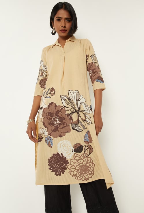 Women Floral Print A-line Kurta