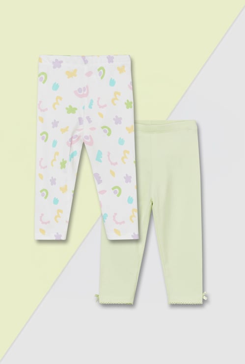Girls Assorted Leggings - Pack of 2