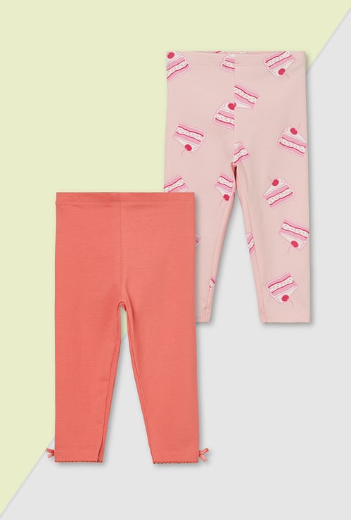 Girls Assorted Leggings - Pack of 2