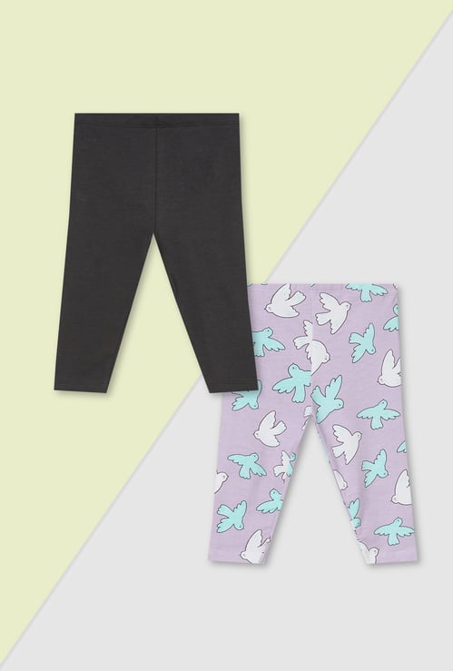 Girls Assorted Leggings - Pack of 2