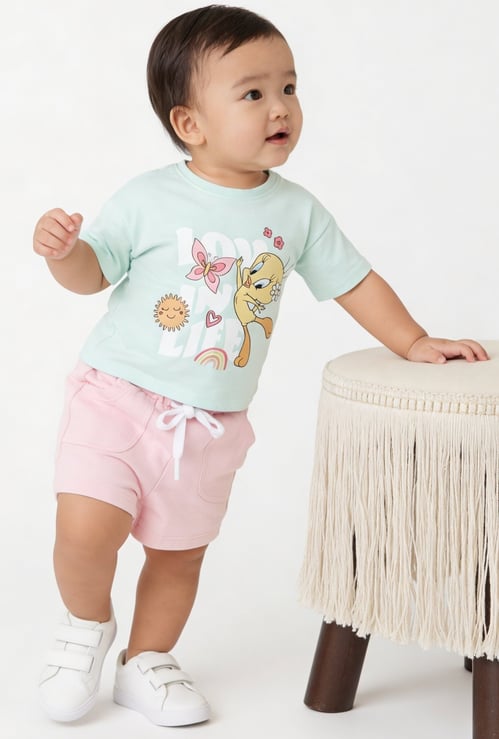 Girls Tweety Shorts Set