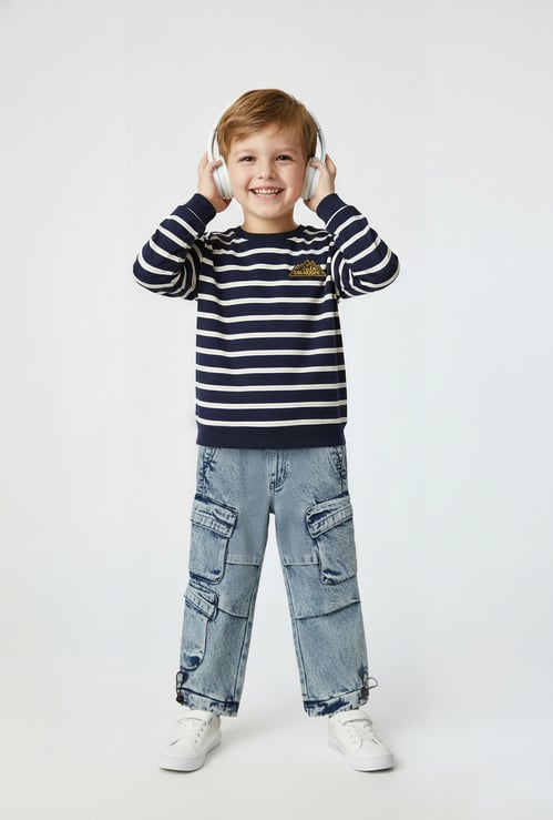 Boys Striped Sweatshirt