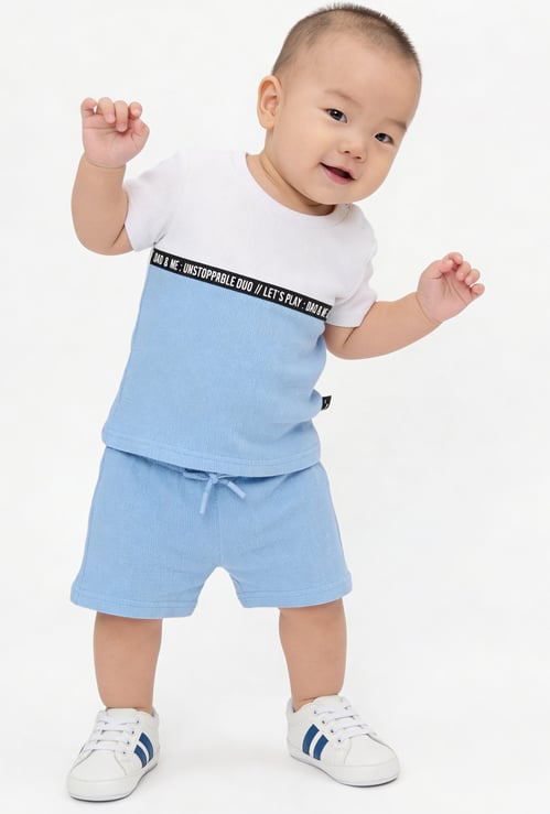 Boys Colourblock Shorts Sets