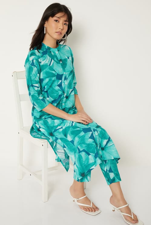 Women Printed Straight Kurta Set