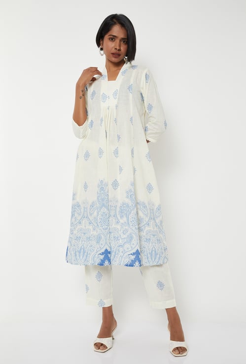 Women Printed A-line Kurta Set