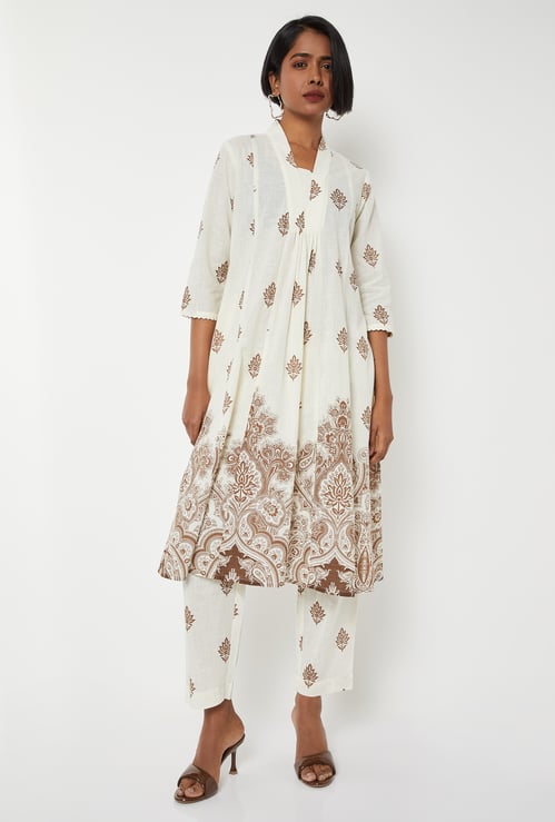 Women Printed A-line Kurta Set