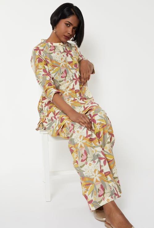 Women Printed Straight Kurta Set