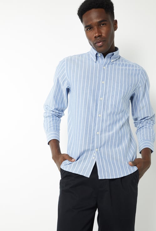 Men Striped Slim Fit Shirt