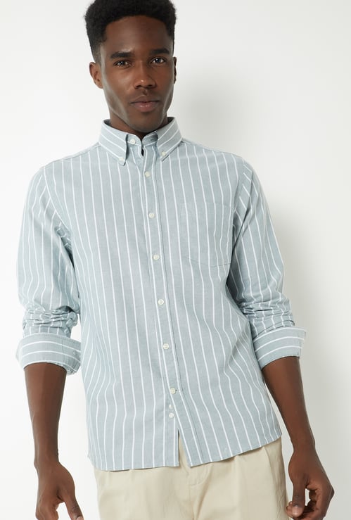 Men Striped Slim Fit Shirt