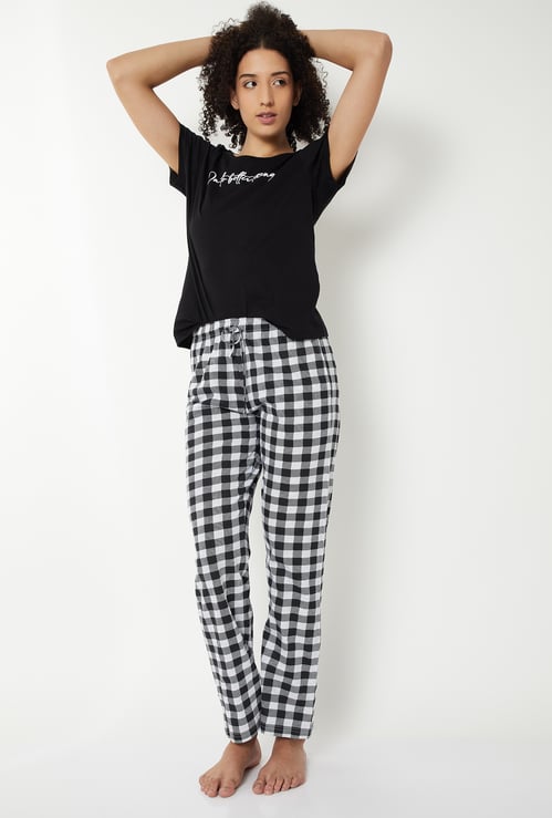 Women Printed PJ Set