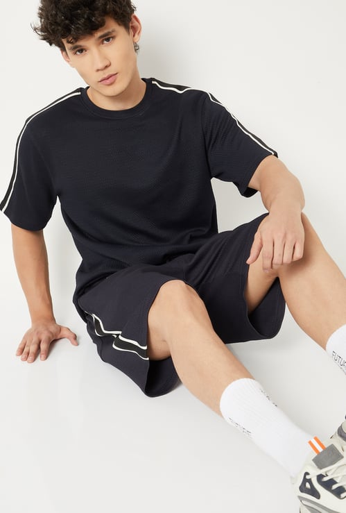 Men Side Taped Sports T-shirt