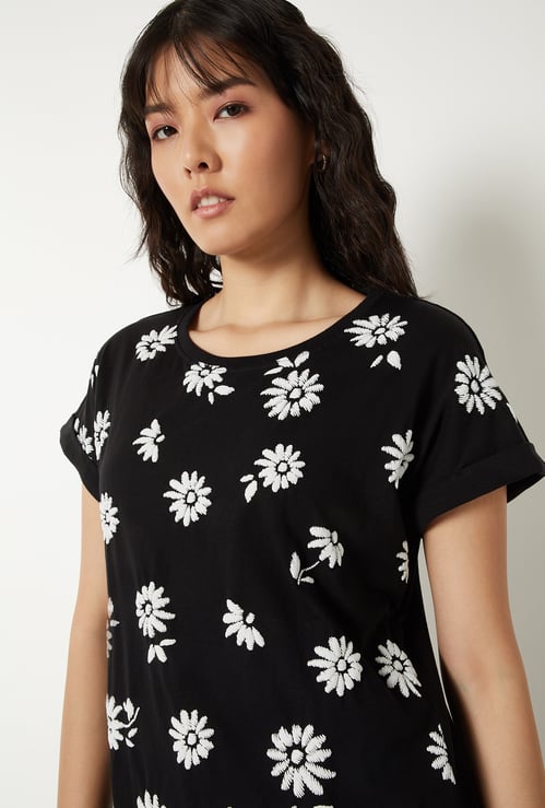 Women Floral Print T-shirt