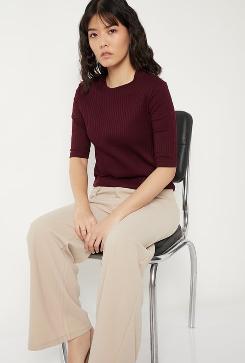 Women Ribbed T-shirt