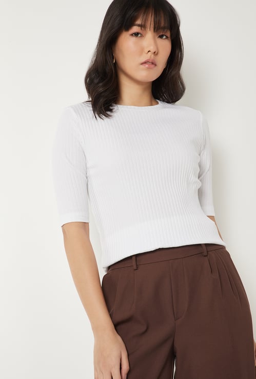 Women Ribbed T-shirt