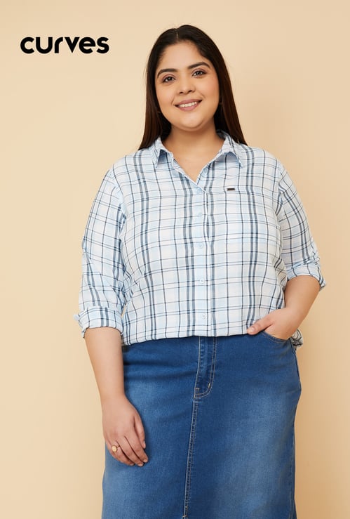 Women Checked Regular Fit Shirt