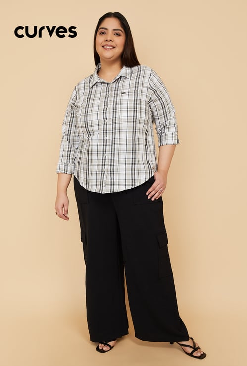 Women Checked Regular Fit Shirt