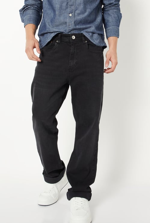 Men Washed Regular Fit Jeans
