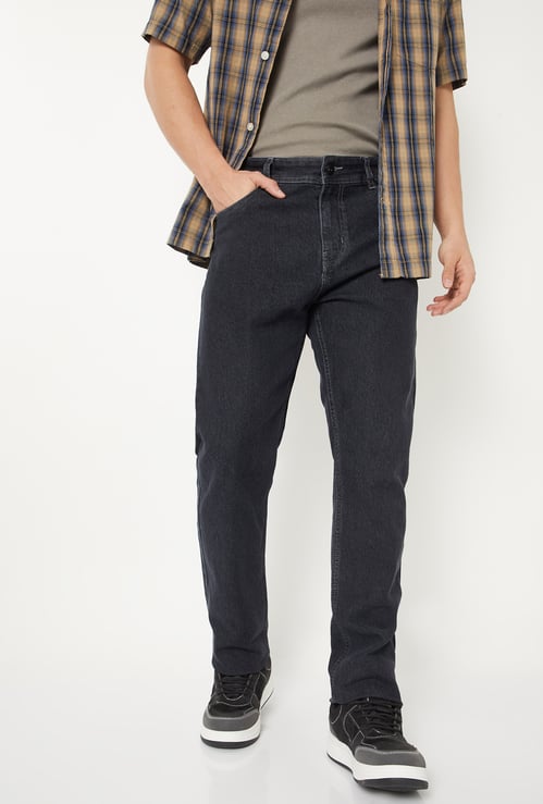Men Washed Regular Fit Jeans