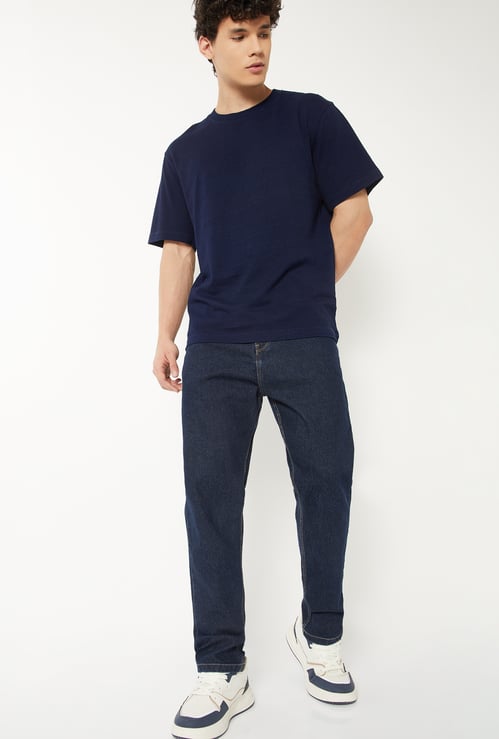 Men Washed Carrot Fit Jeans