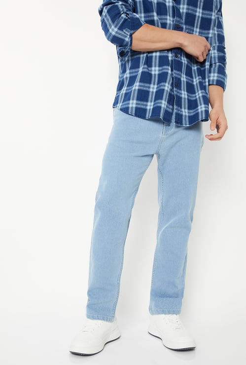 Men Washed Carrot Fit Jeans