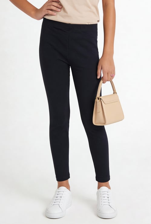 Girls Solid Leggings