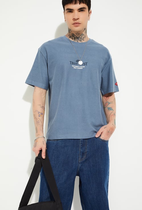 URB_N Men Printed Oversized Fit T-shirt