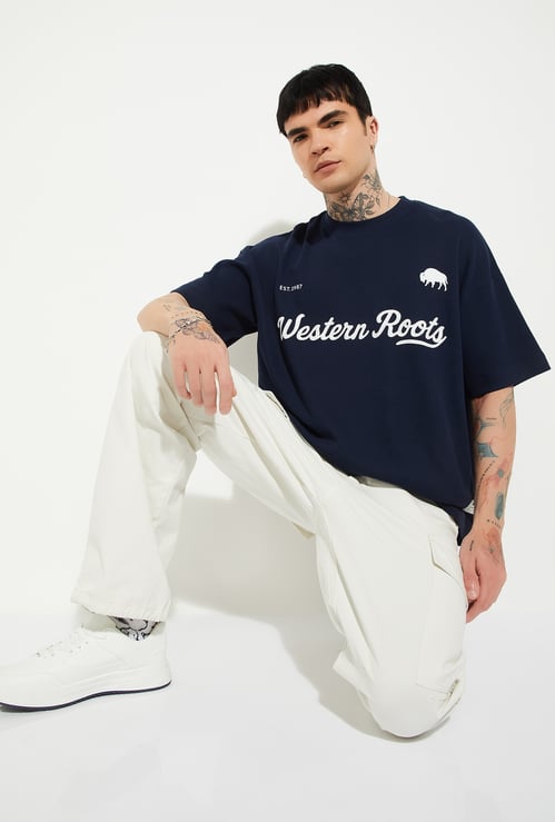 URB_N Men Printed Boxy Fit T-shirt