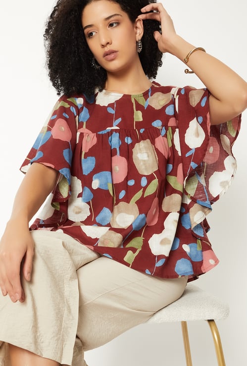 Women Floral Print Top