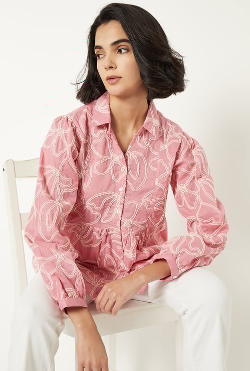 Women Embroidered Shirt