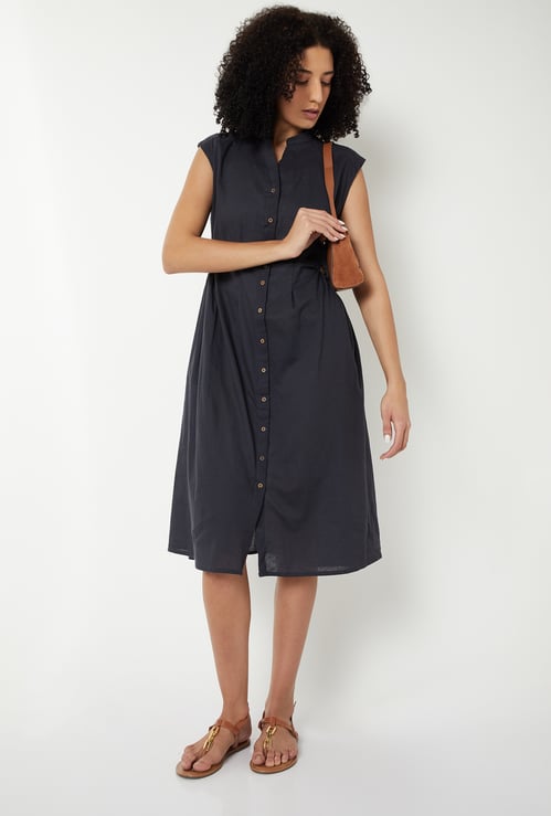 Kalki x Max Women Solid Midi Dress
