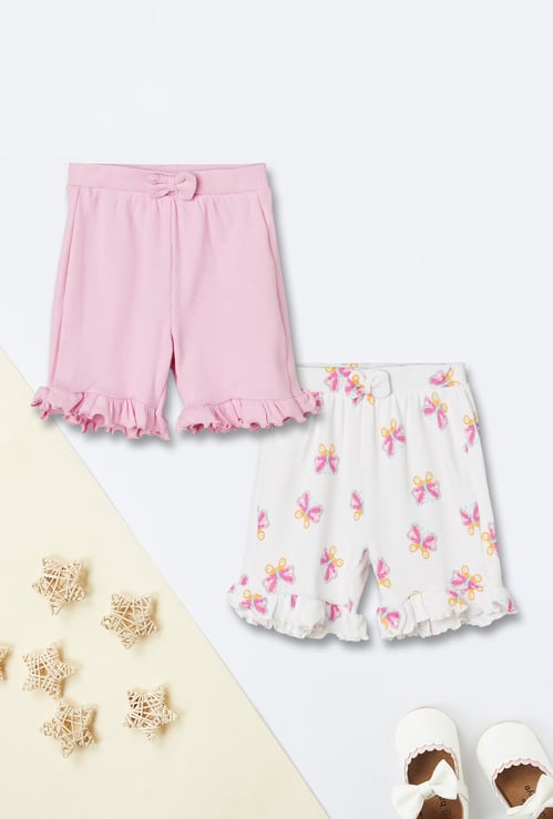 Girls Assorted Shorts - Pack of 2