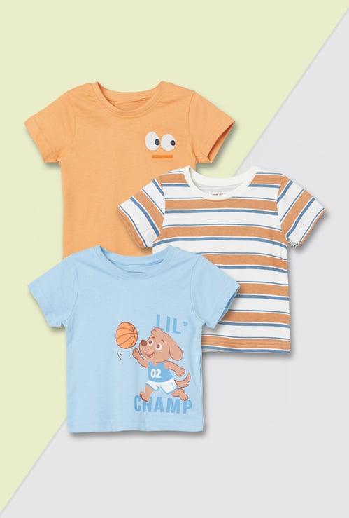 Boys Assorted T-shirt - Pack of 3