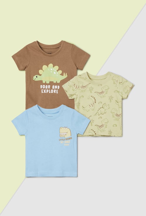 Boys Printed T-shirt - Pack of 3