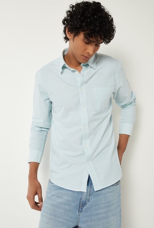 Men Striped Slim Fit Shirt