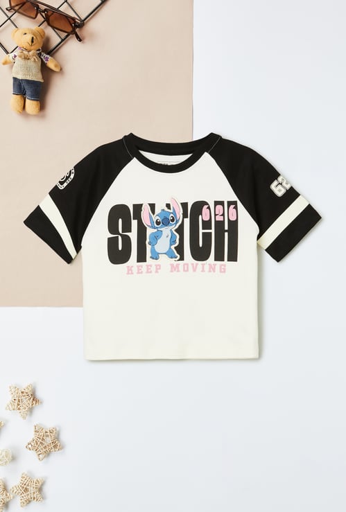 Girls Lilo & Stitch Print T-shirt