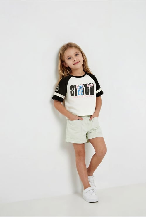Girls Lilo & Stitch Print T-shirt
