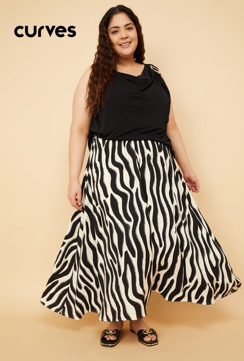Women Printed Long Skirt