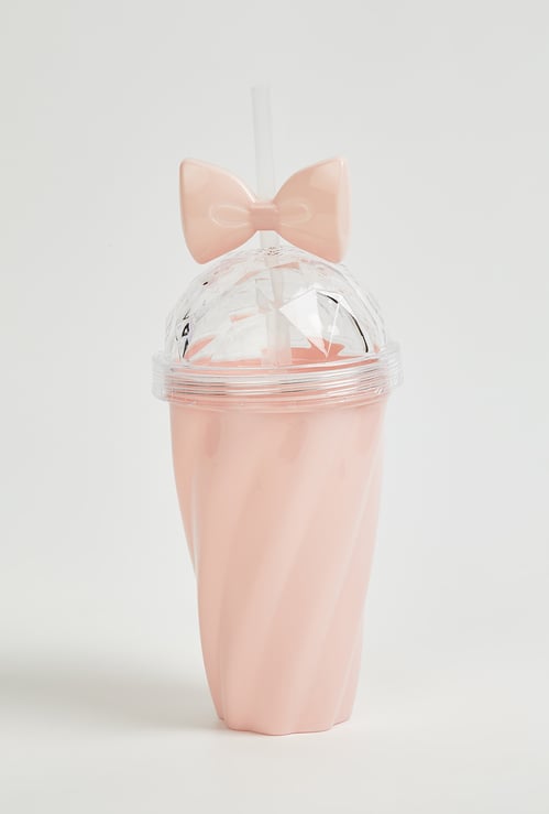 Girls Bow Accent Sipper Tumbler