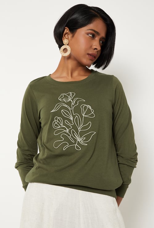 Women Embroidered T-shirt